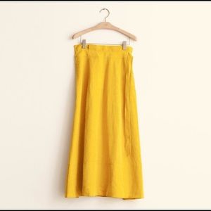 !SALE! CO gorgeous saffron paperbag maxi skirt S
